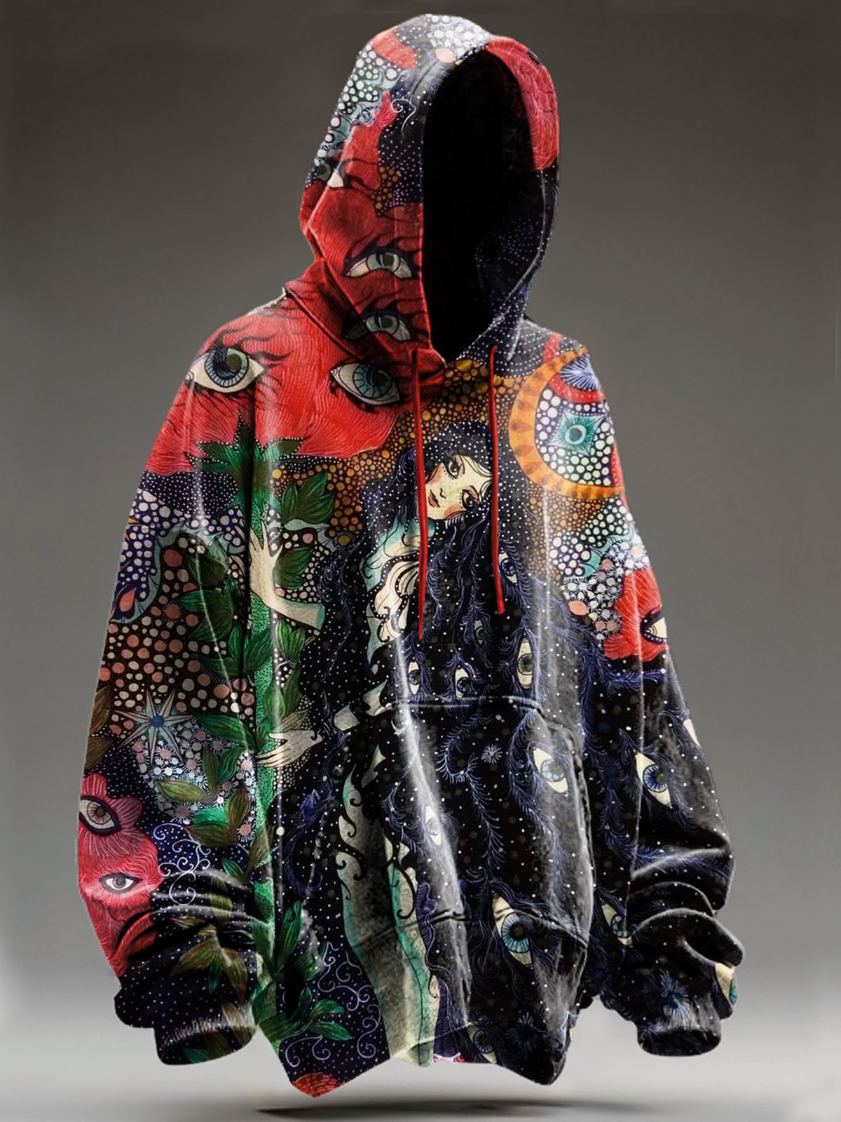 Vintage Astral Flora Art Print Casual Sweatshirt