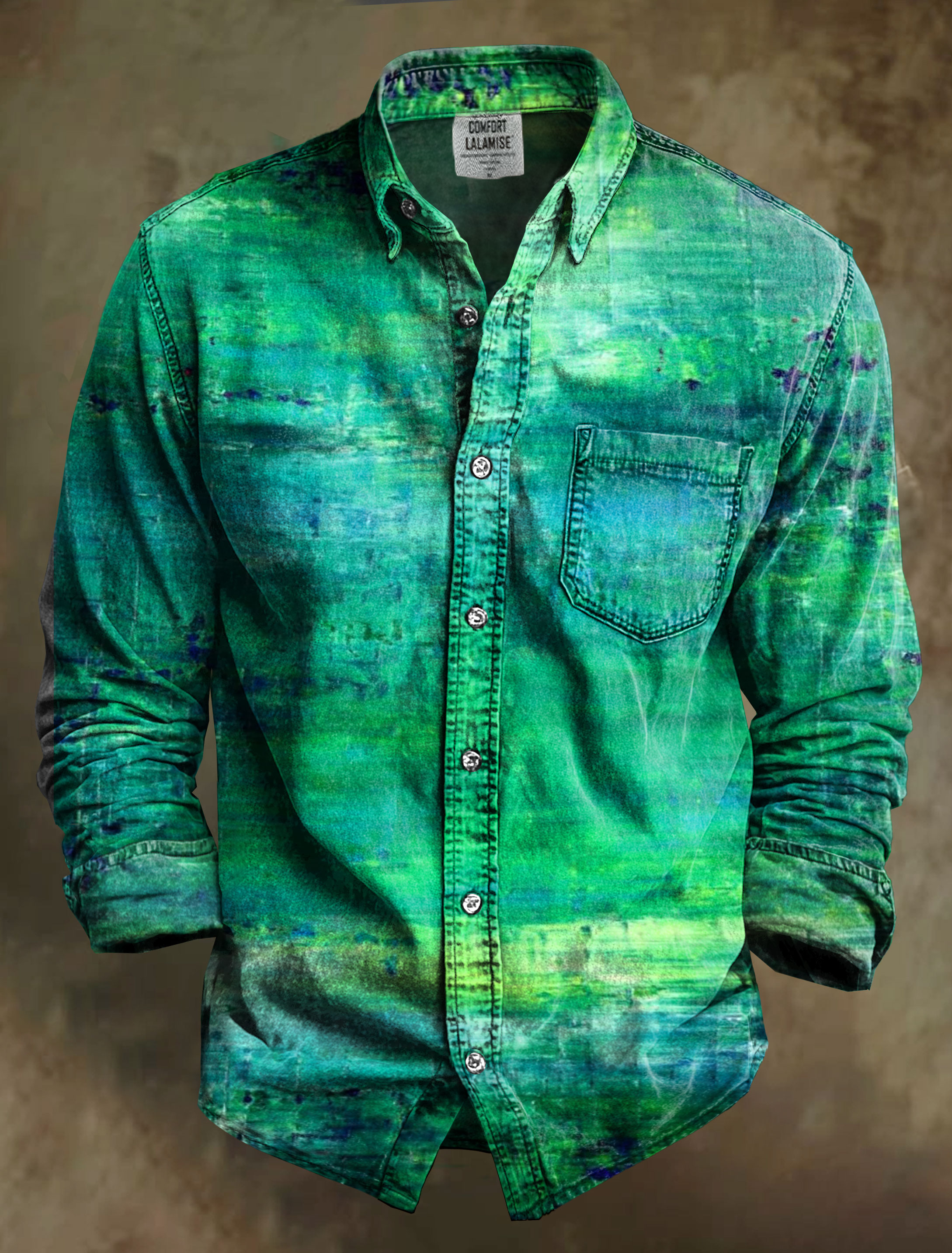 Blinding sunlight Painting Art Print 100% Cotton Long Sleeve Shirt