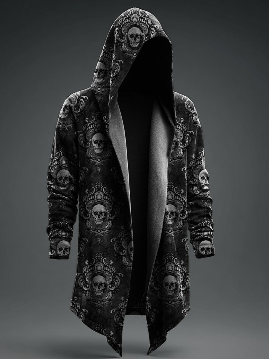 Autumn Halloween Retro Prints Casual Hoodie Jacket
