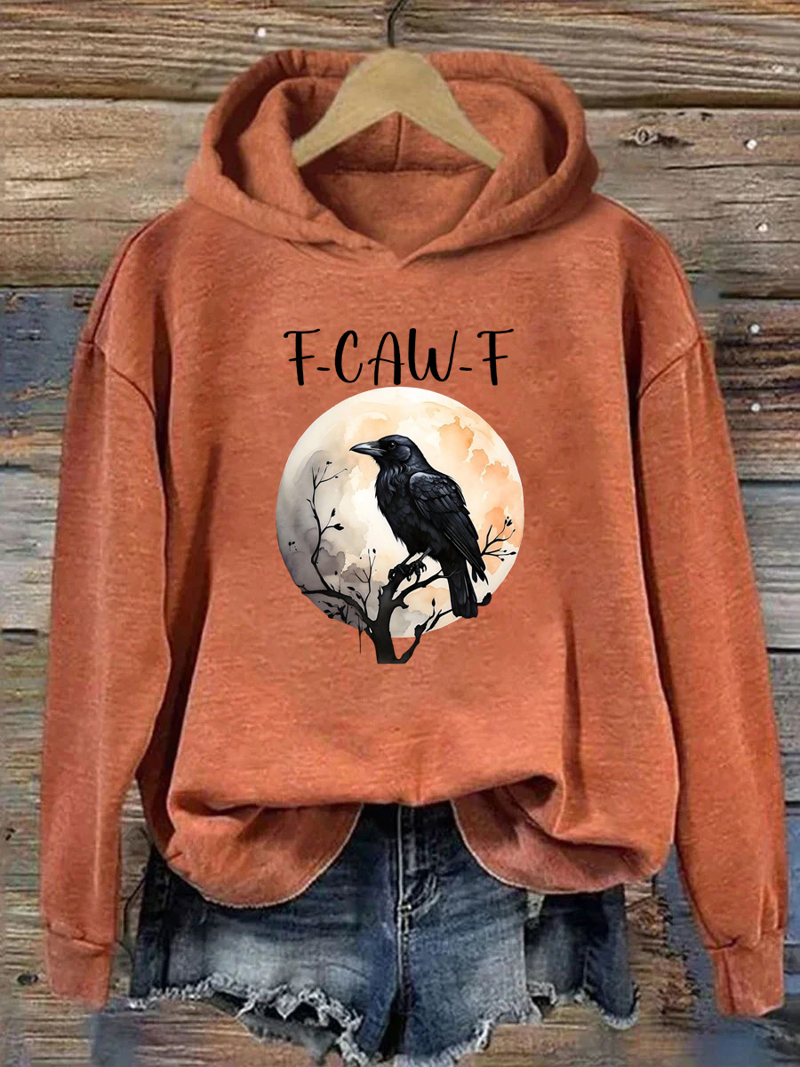 F-CAW-F Crow Hoodie