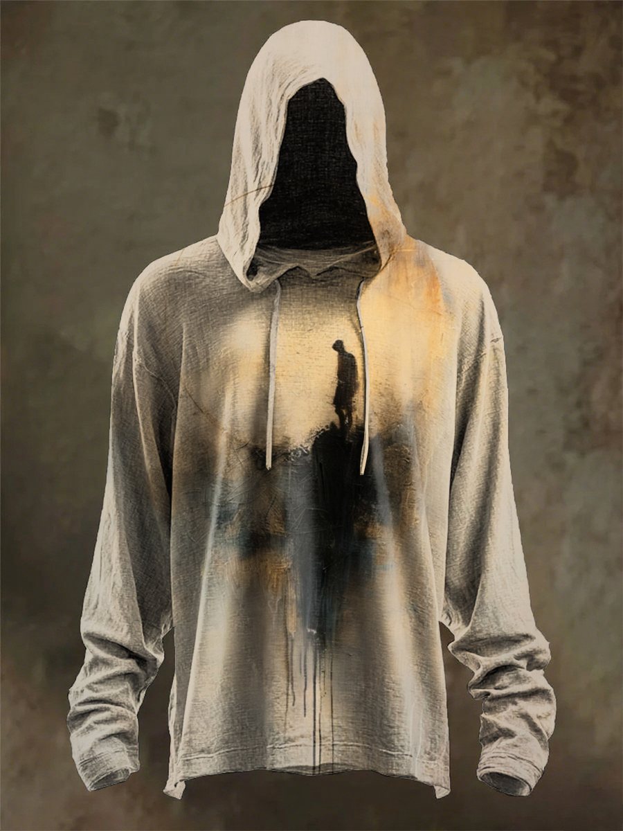 Retro Dark Halloween Art Print Casual Sweatshirt