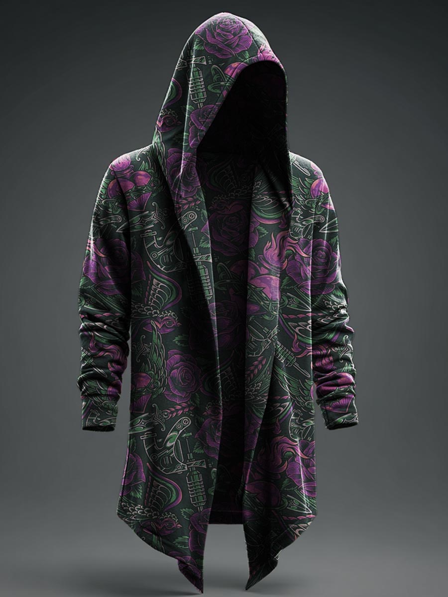 Autumn Halloween Retro Prints Casual Hoodie Jacket