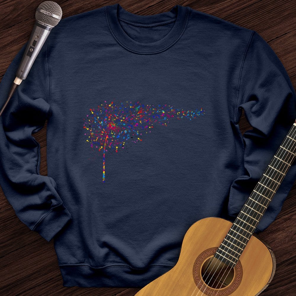 Rainbow Music Dandelion Crewneck