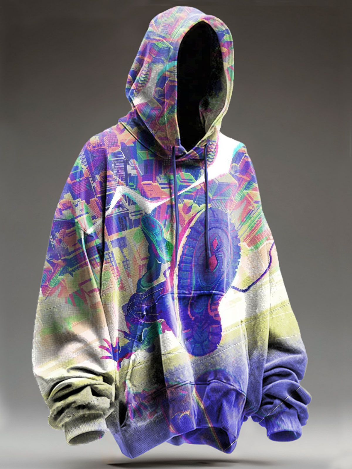 Graffiti Glide Art Print Casual Sweatshirt