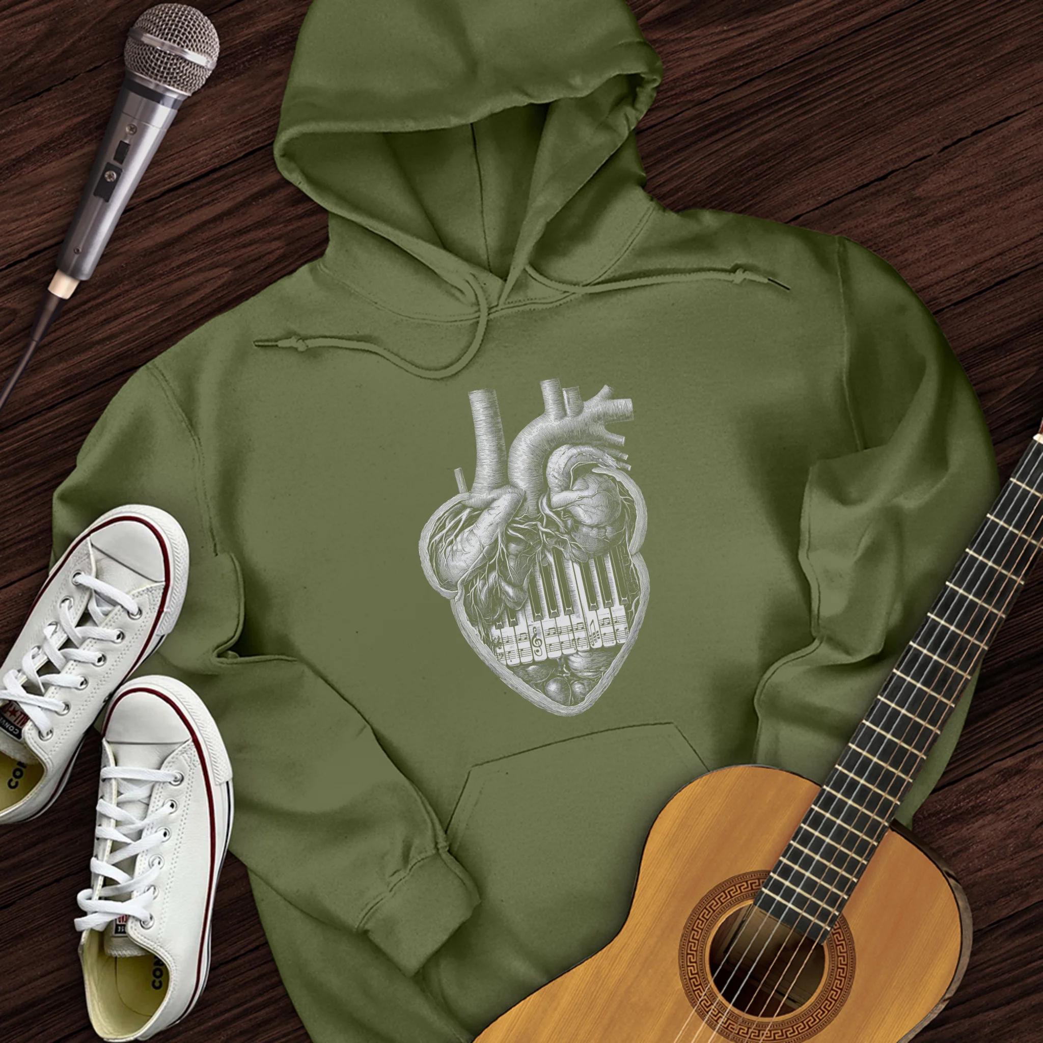 Piano Heart Hoodie
