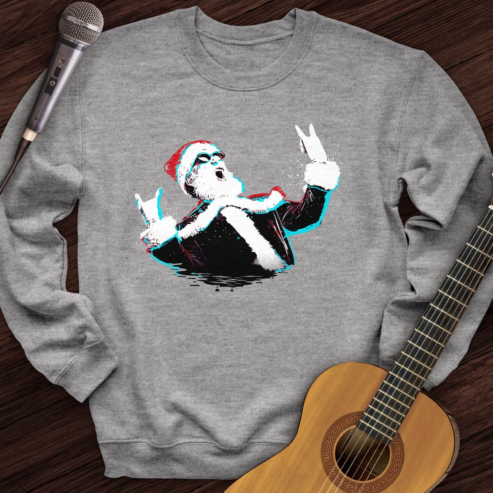 Rock and Roll Santa Crewneck