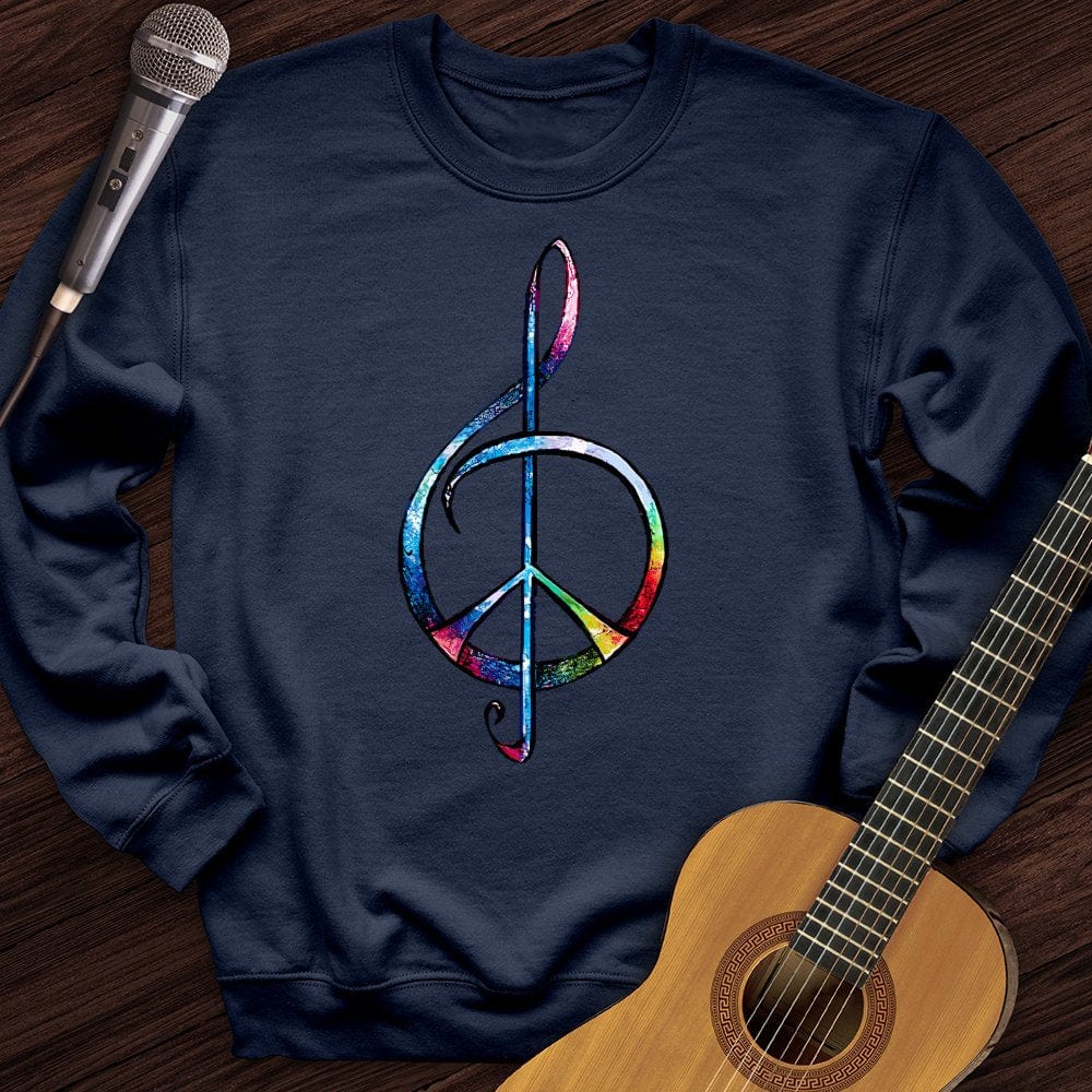 Peace Music Tie-Dye Crewneck