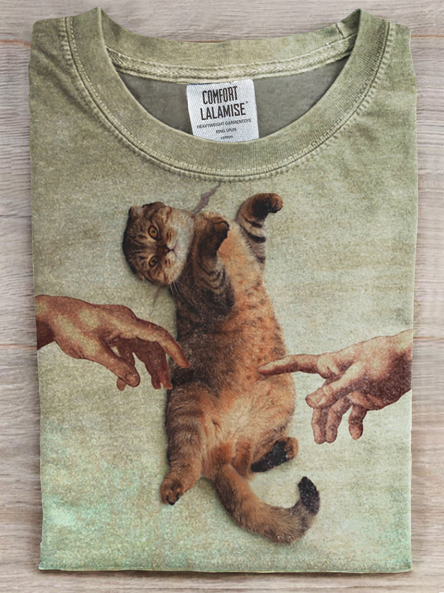 Cat Prints Casual T-shirt