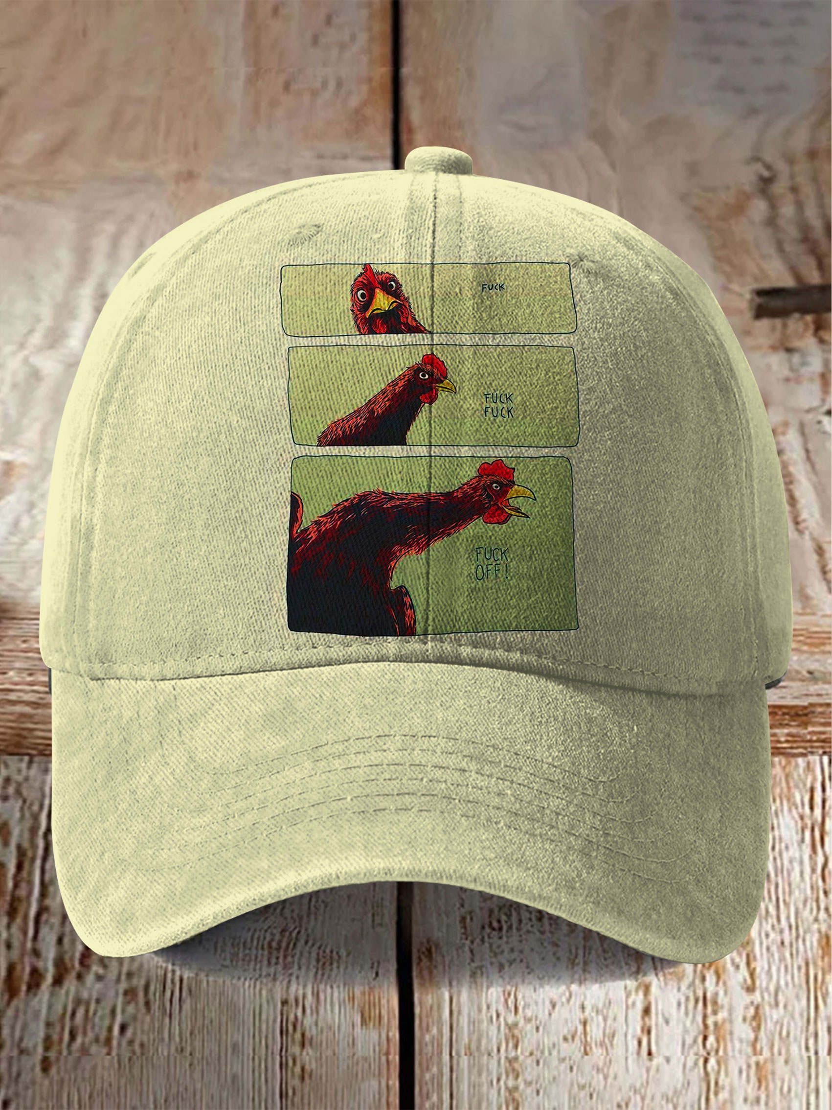Chicken Funny Art Print Hats