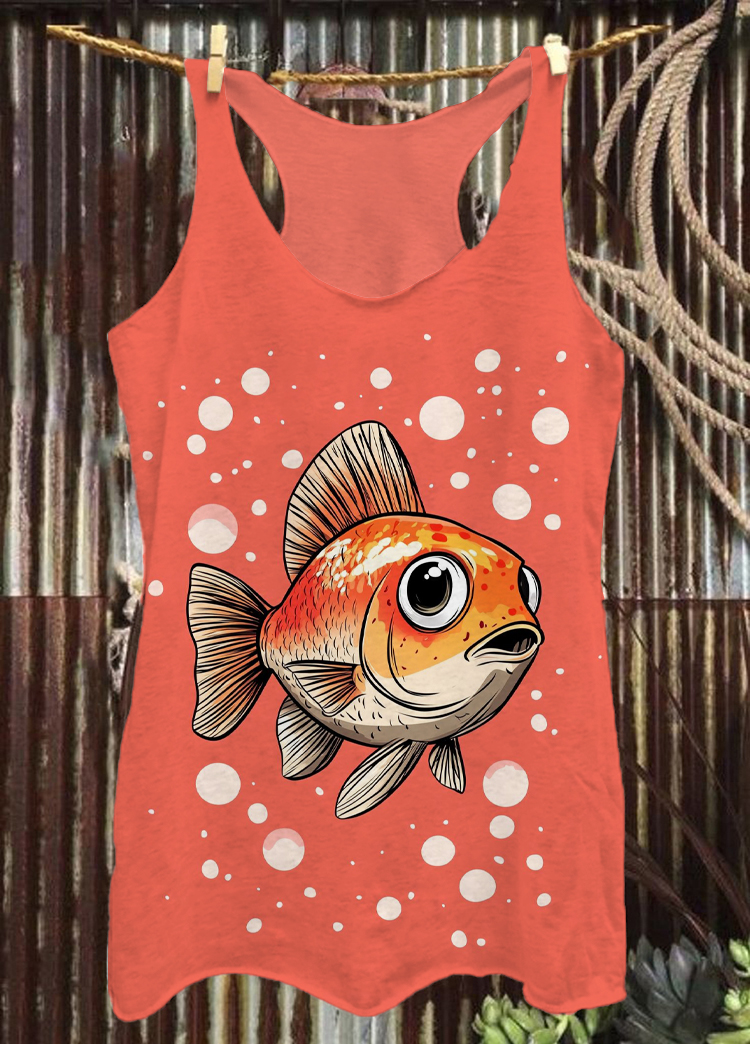 Women's Print Casual Sleeveless Vest