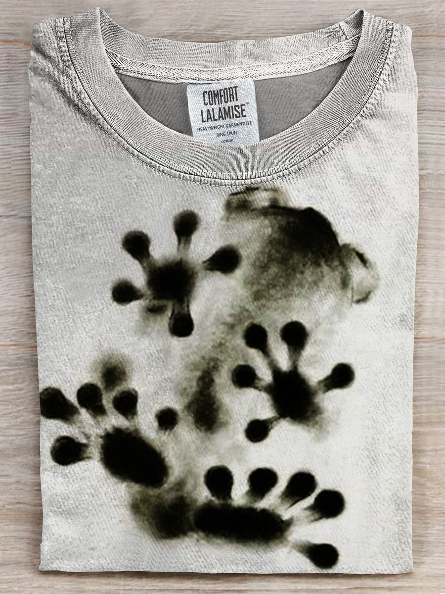 Funny Frog Art Prints Casual T-shirt