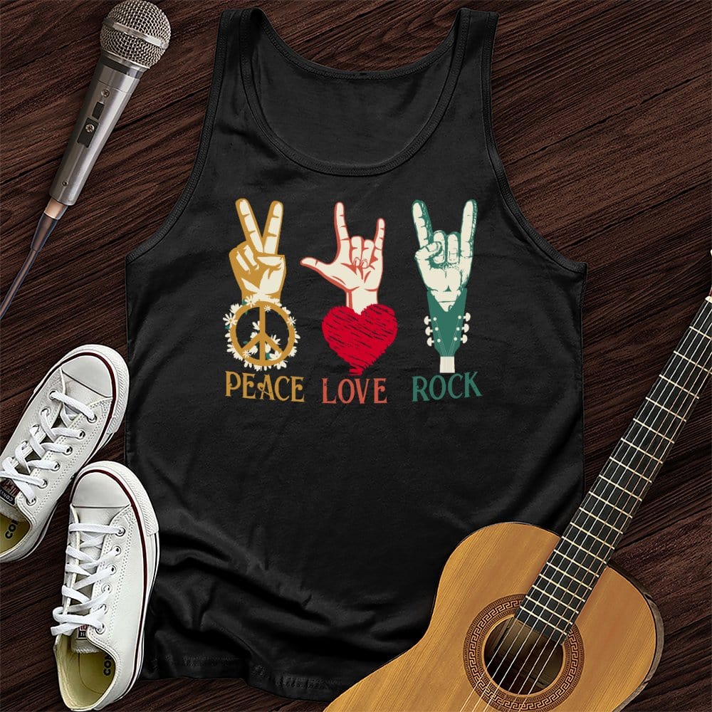Peace, Love, Rock Tank Top