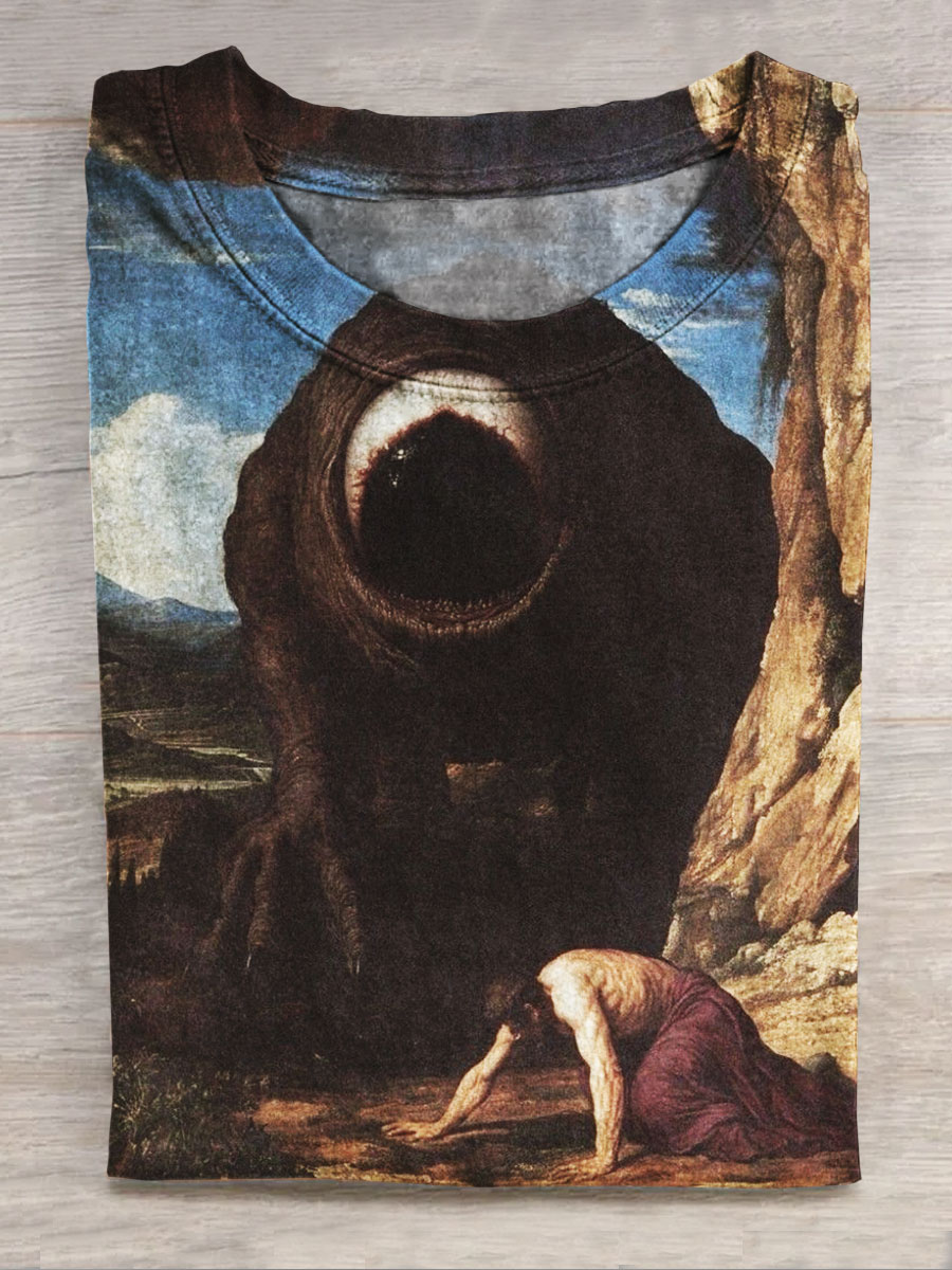 Dark Fantasy Art Print Short Sleeve Top