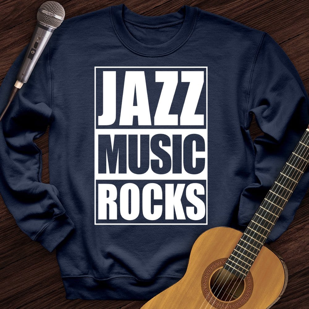 Jazz Music Rocks Crewneck
