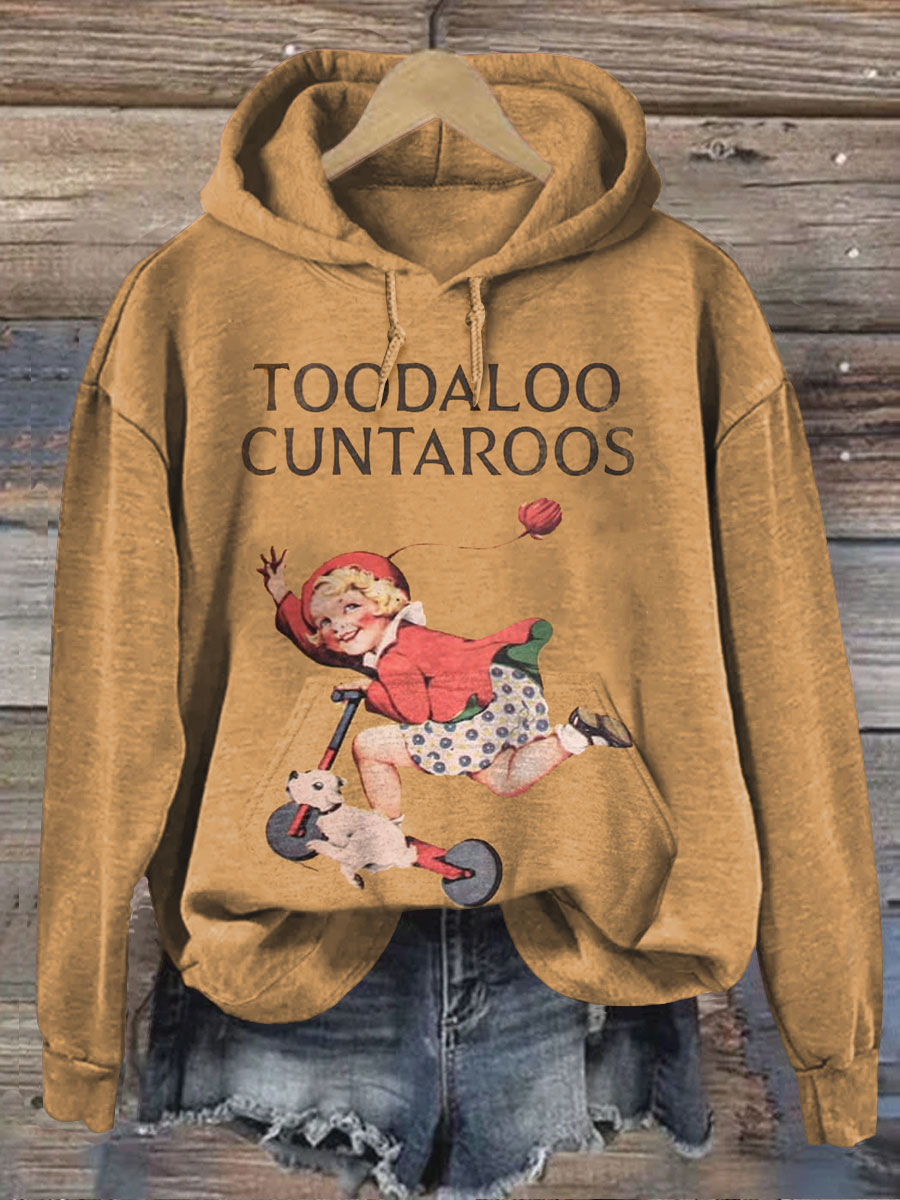Vintage TOODALOO Art Print Casual  Sweatshirt