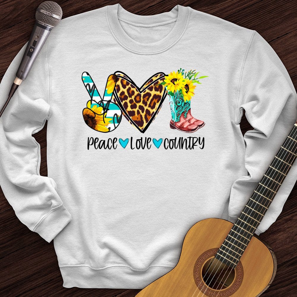 Peace, Love, Country Crewneck