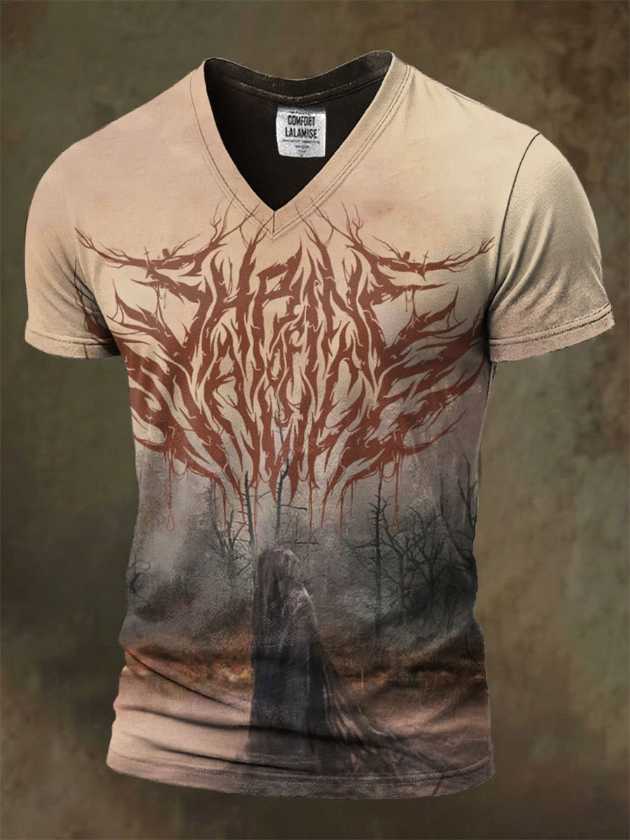 Vintage Halloween Grim Reaper Art Print T-shirt