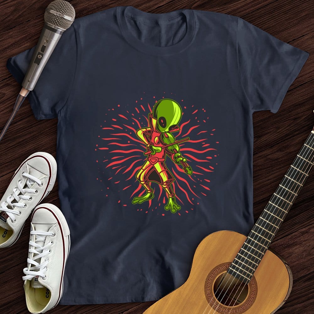 Alien Playing Violin T-Shirt