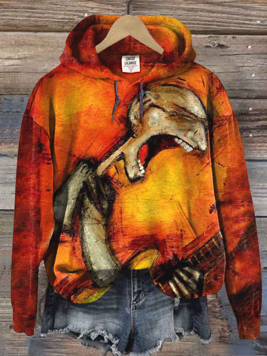 Abstrct Music Art Print Casual  Sweatshirt