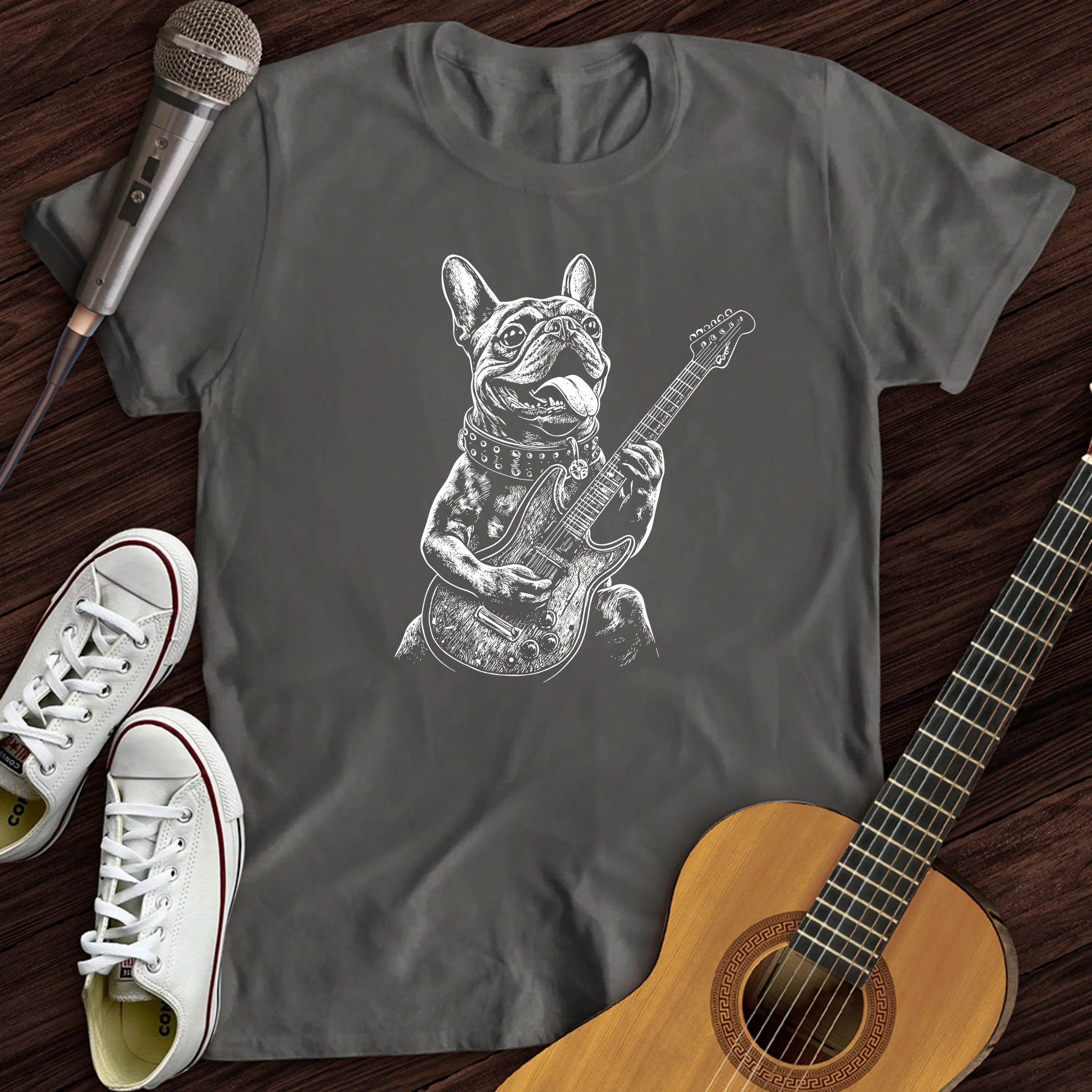 French Bulldog Guitar T-Shirt