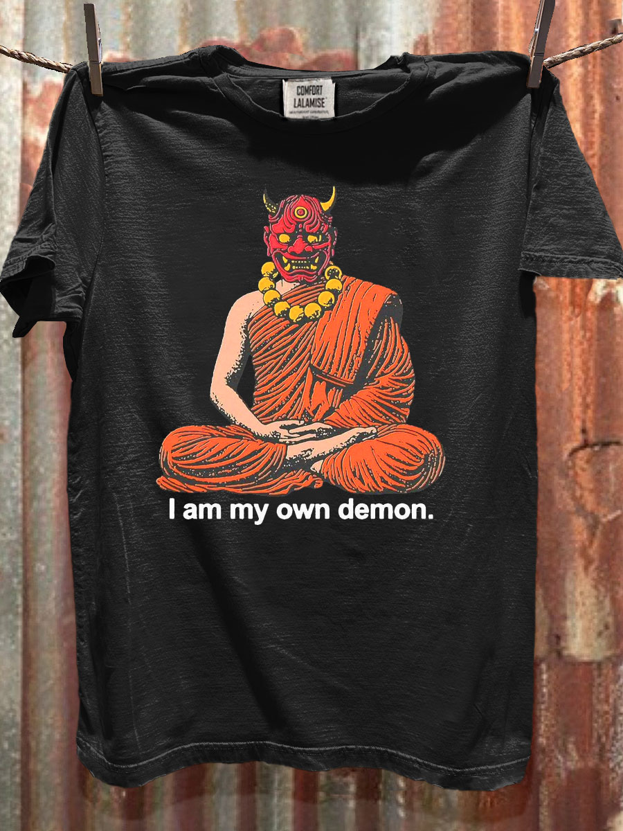 I��m My Own Demon Art Print Casual Short Sleeve T-shirt