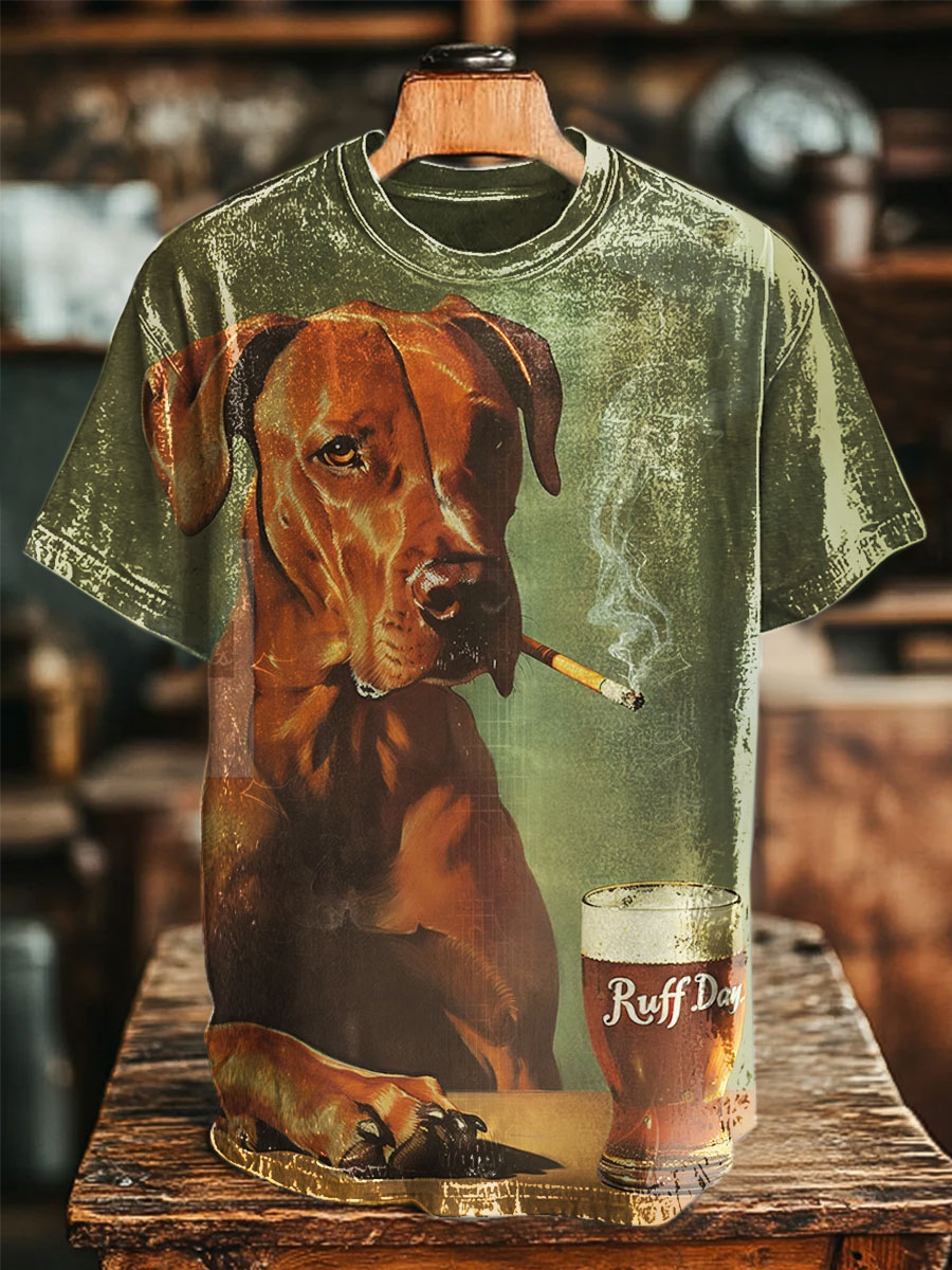 Funny Dog ​​print Casual Top