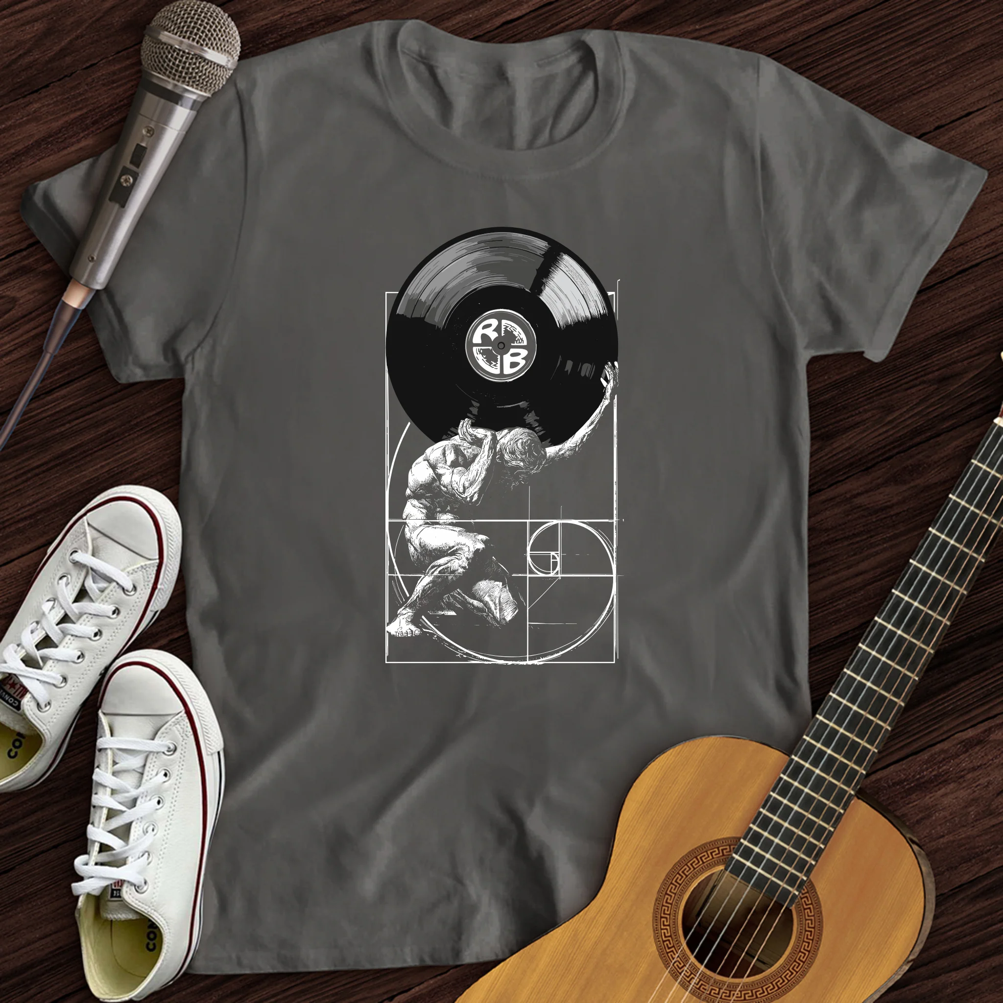 Atlas Fibonacci Vinyl T-Shirt