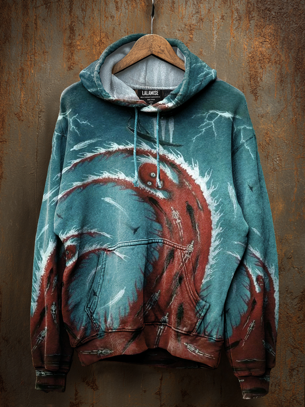 Dark Fantacy Nightmare Skull Art Print Casual Sweatshirt