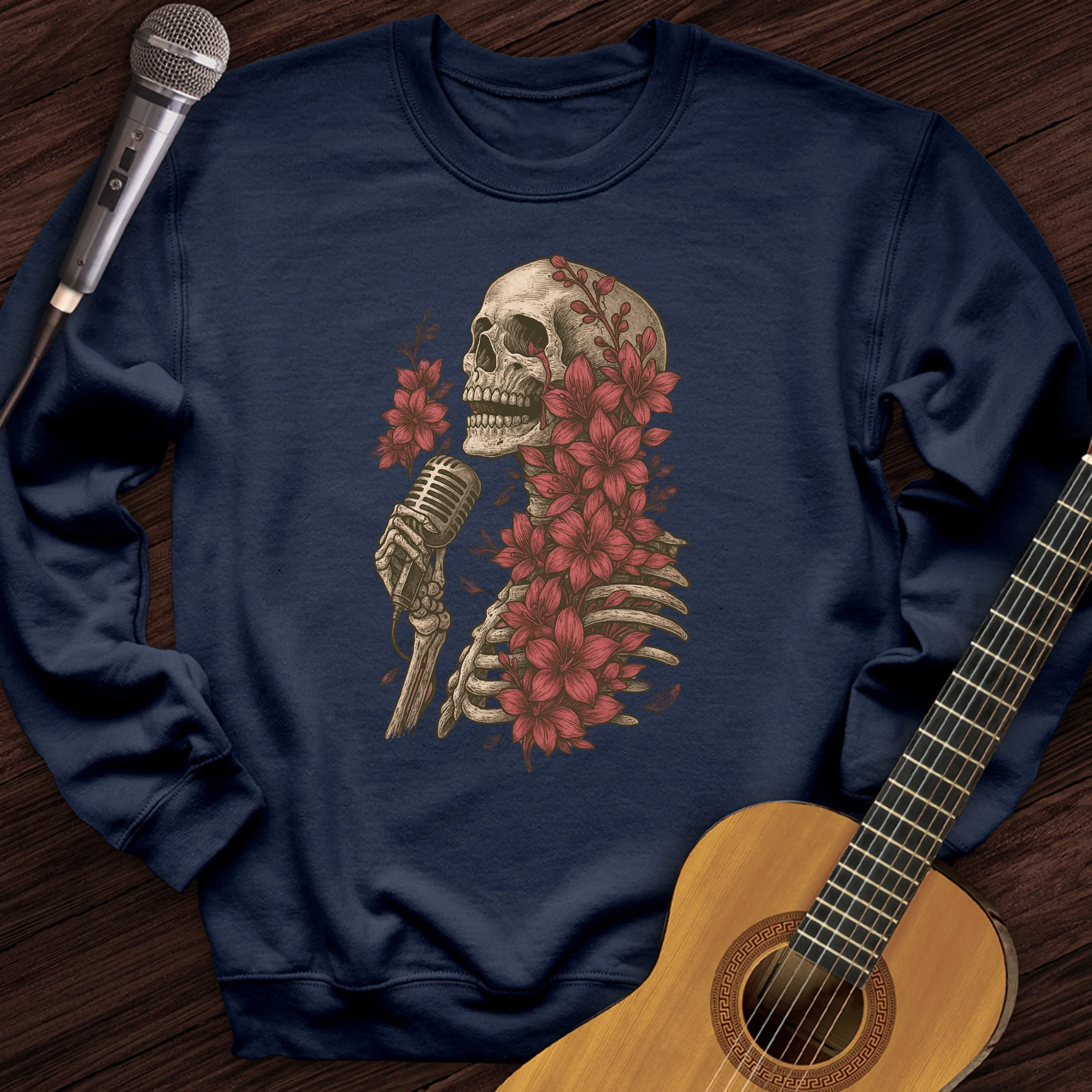 Skeleton Serenade Crewneck