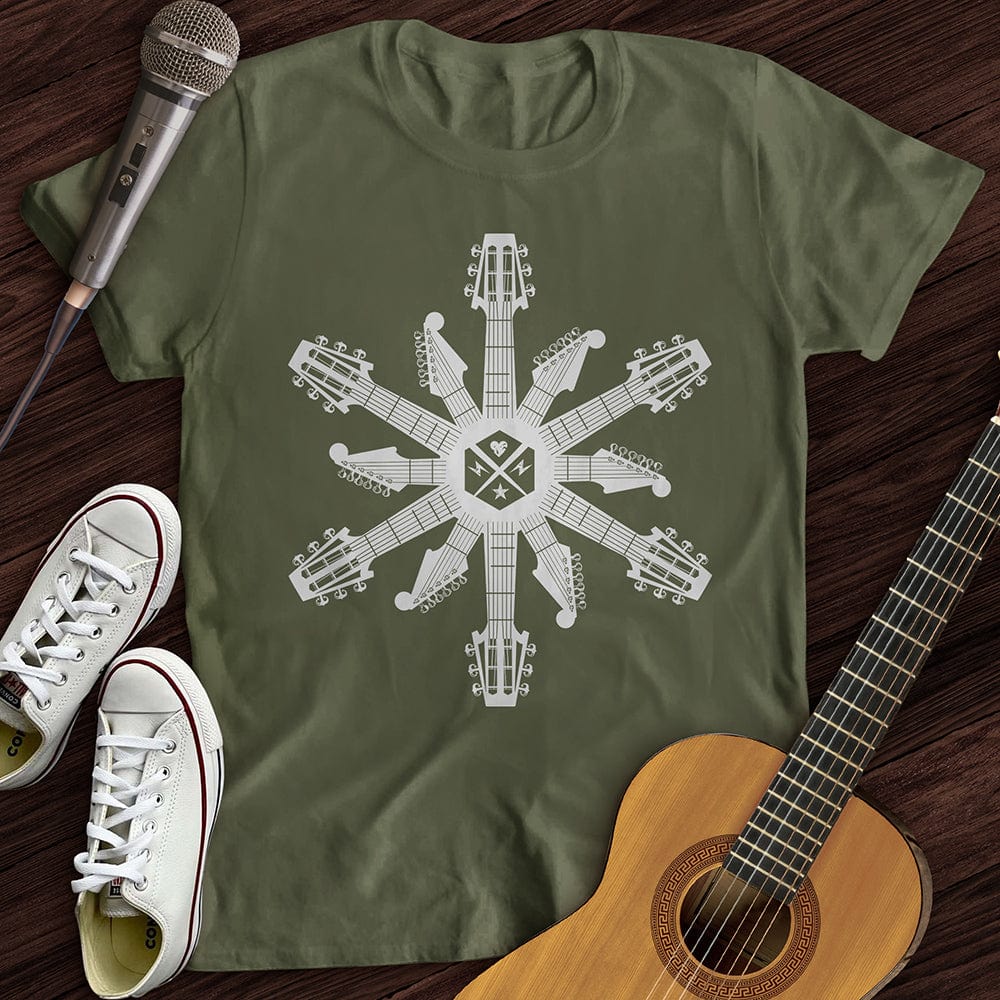Guitar Snowflake T-Shirt