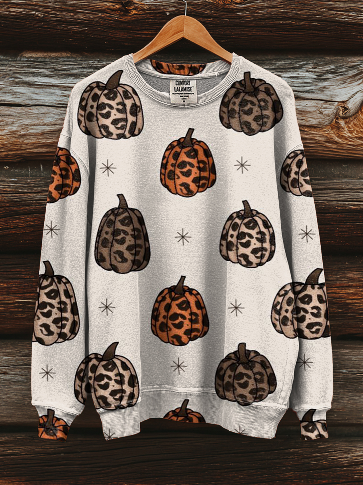 Vintage Halloween Pumpkin Print Art Sweatshirt