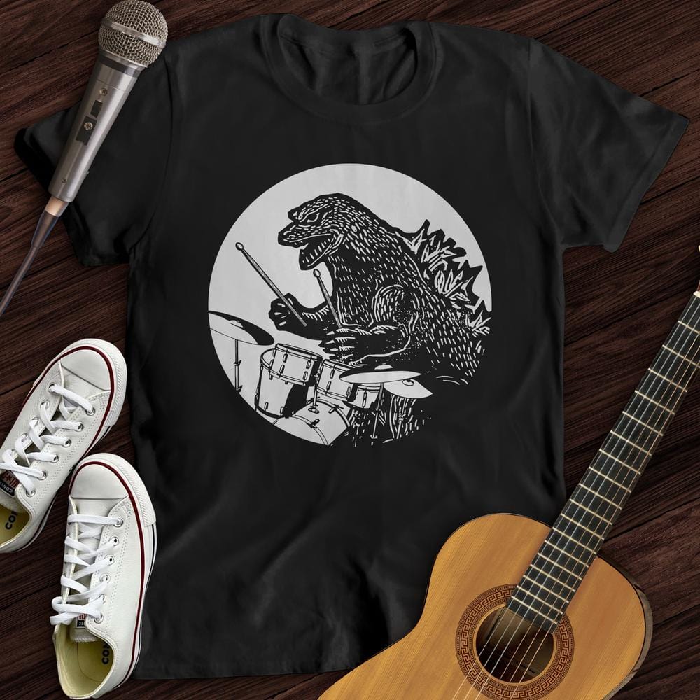 Dino Playing Drums T-Shirt