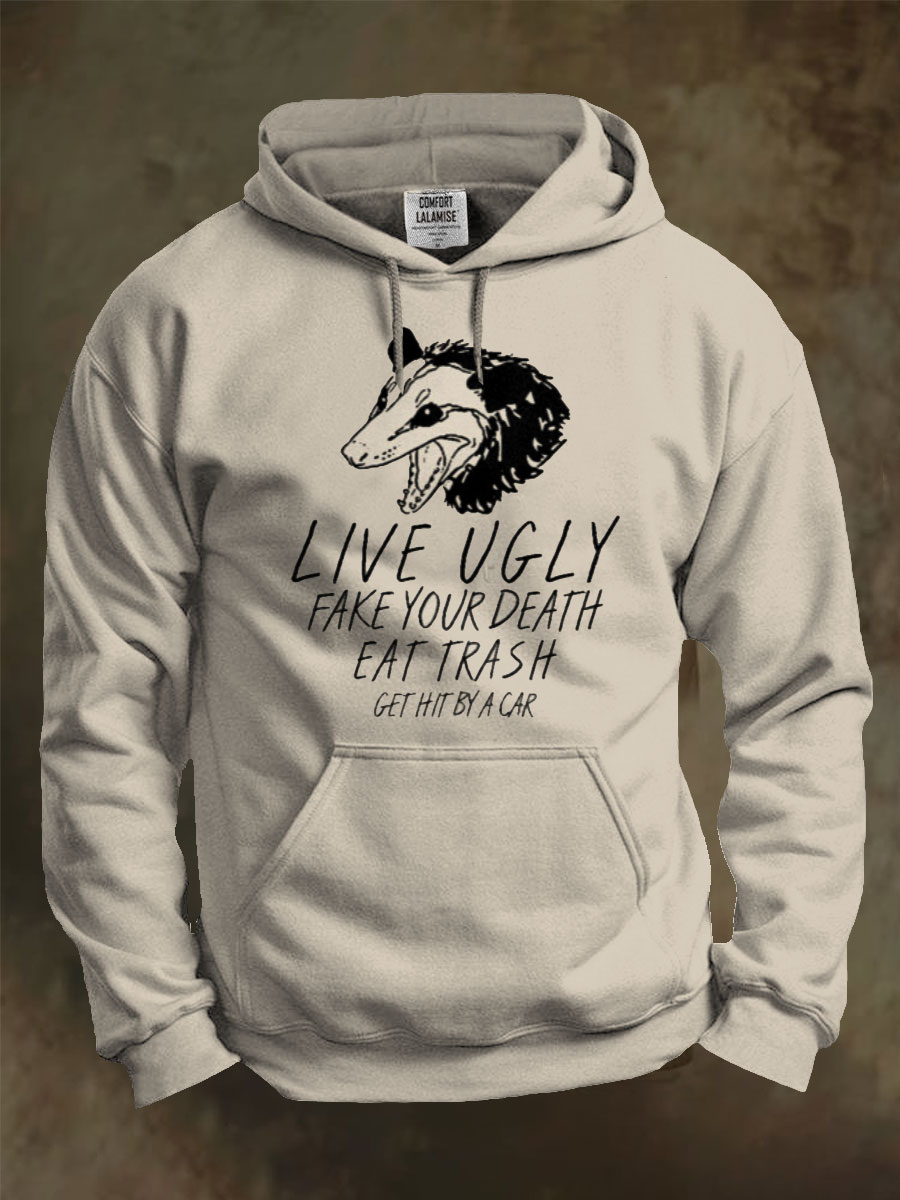 OPOSSUM QUOTES Art Print Casual Hoodie Sweatshirt