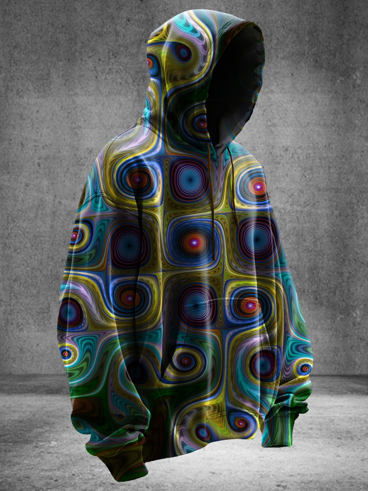 Vintage Abstract Fantasy Art Print Hoodie Sweatshirt