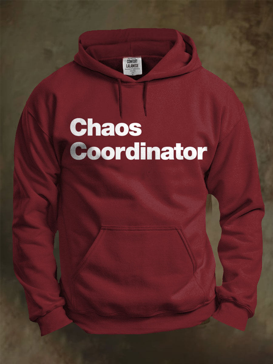 Chaos Coordinator Art Print Casual Hoodie Sweatshirt