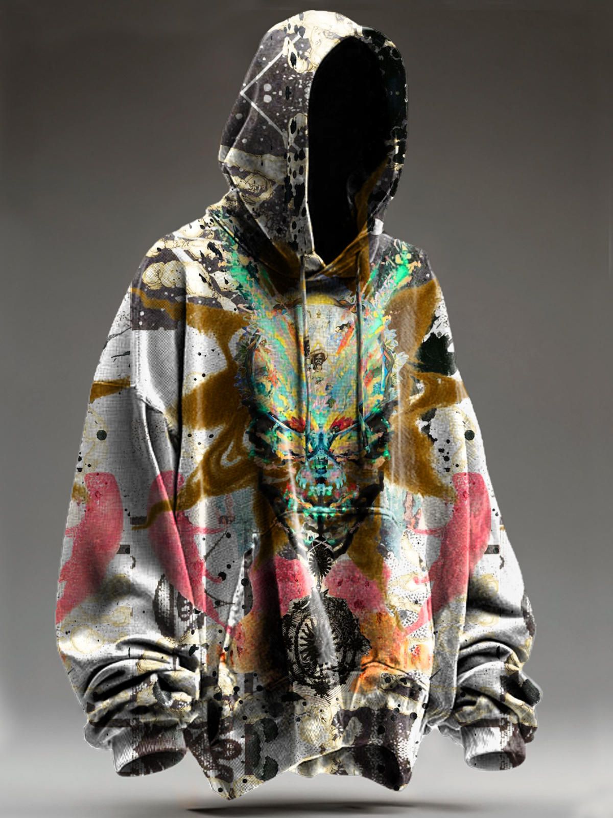 Unisex Abstract Fantasy Graffiti  Art Print Casual Hoodie Sweatshirt