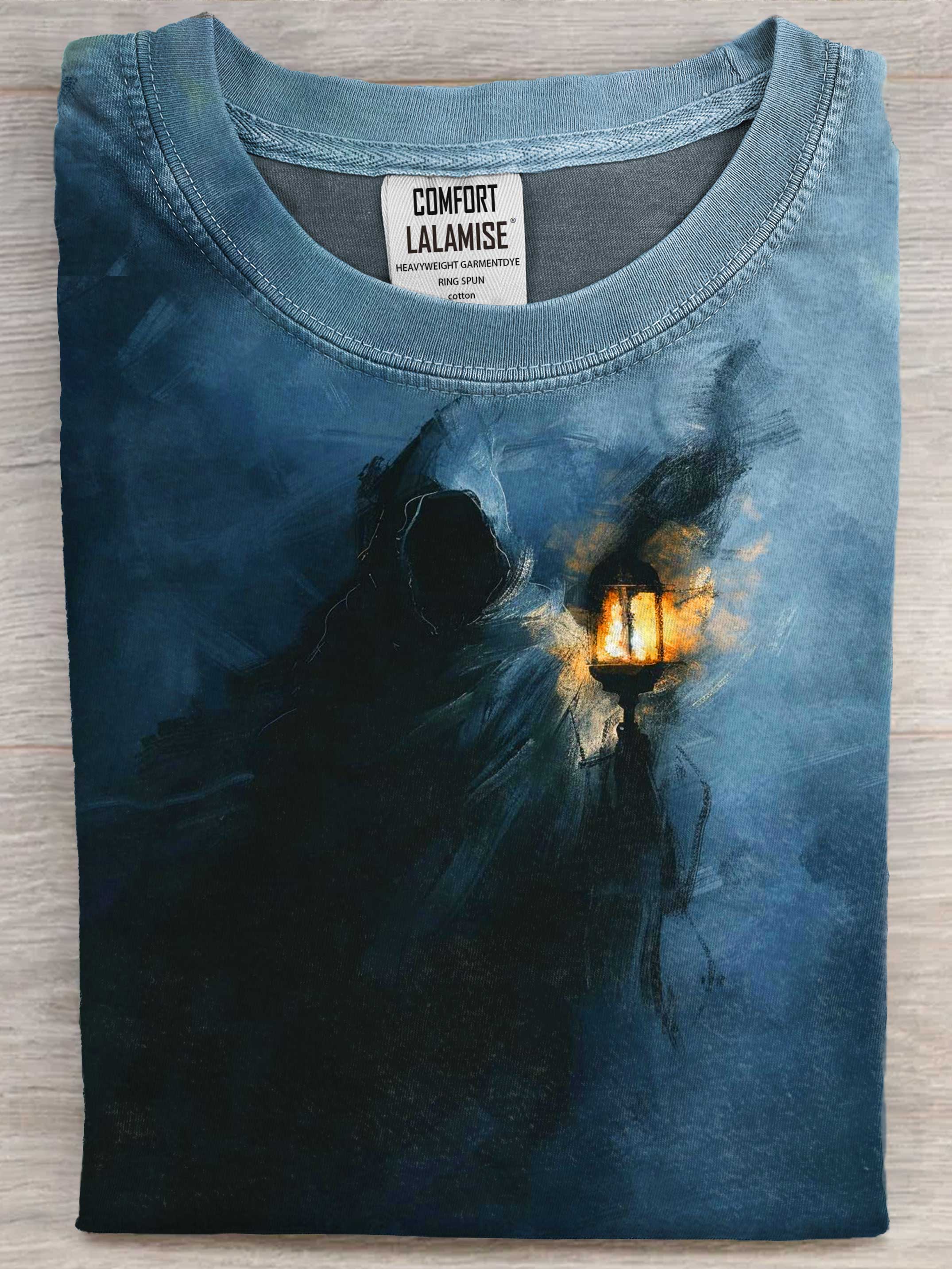 Darkness Art Print Casaul Short Sleeve T-shirt