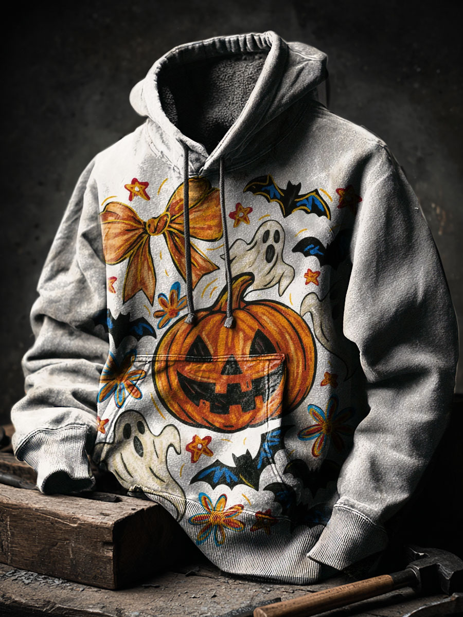 Halloween Pumpkin Art Prints Casual Hoodie Sweatshirt