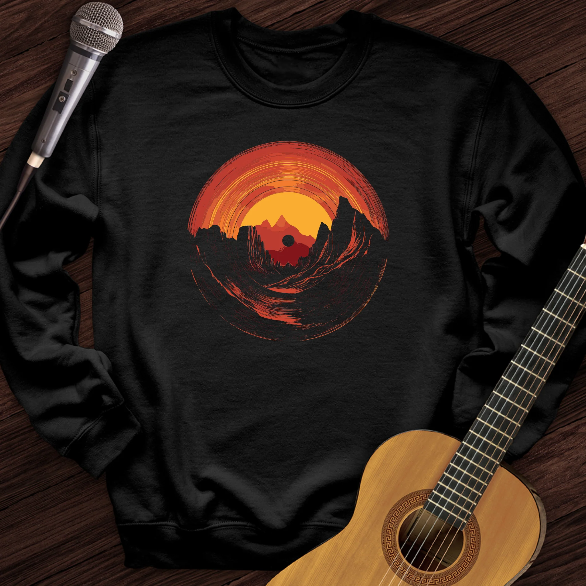 Vinyl Sunset Crewneck