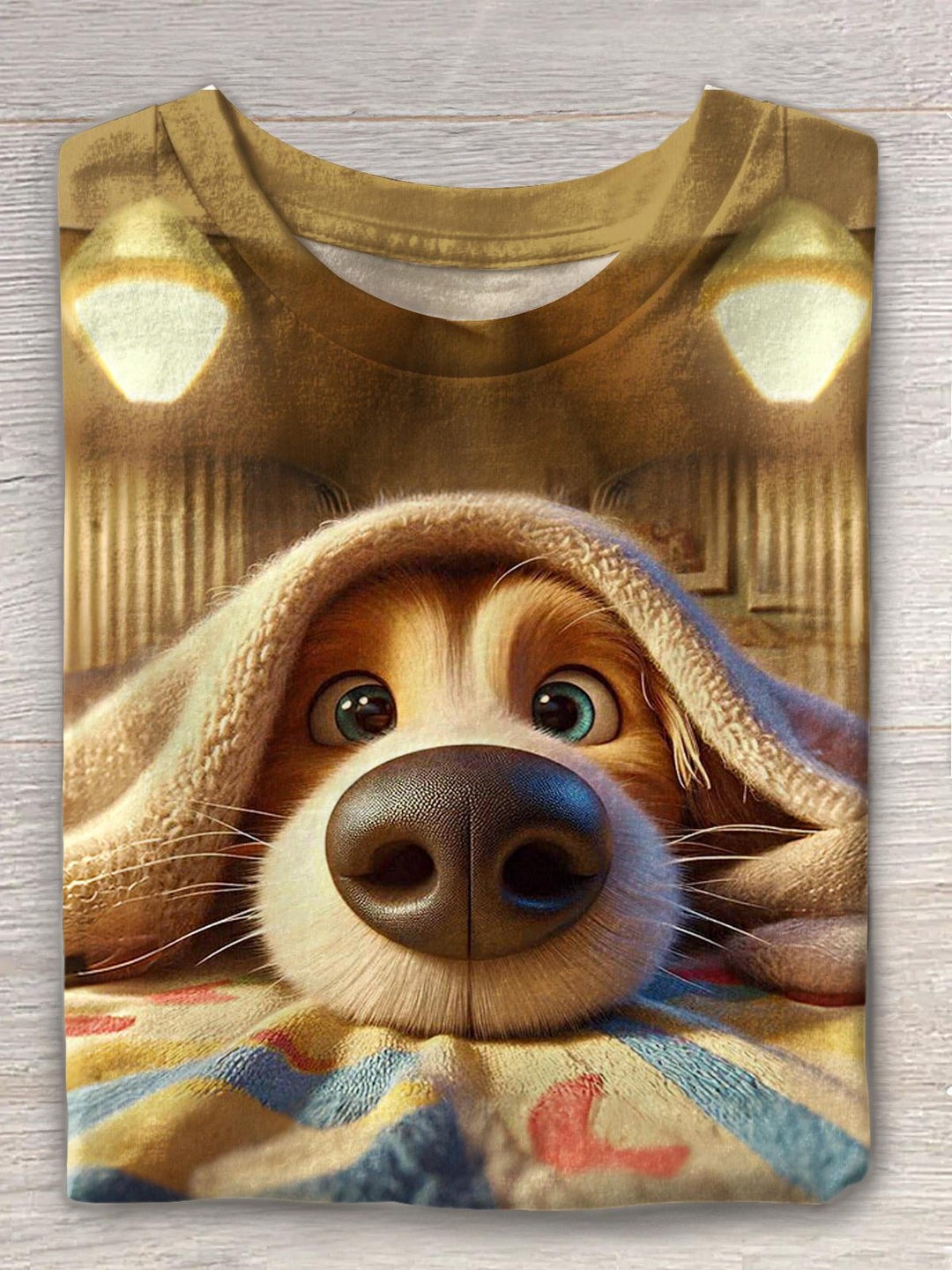 Become A Better You Cute Dog Art Print Casaul Short Sleeve T-shirt