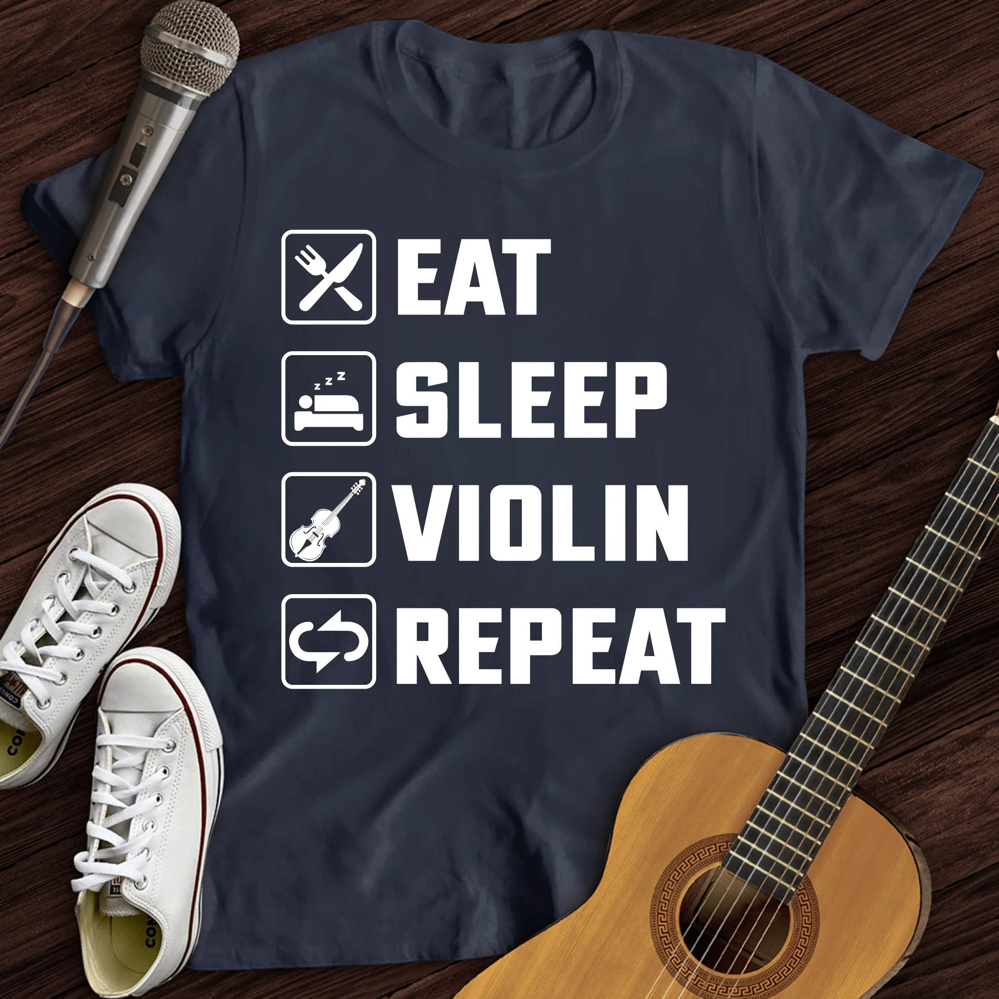 Eat, Sleep, Violin, Repeat T-Shirt