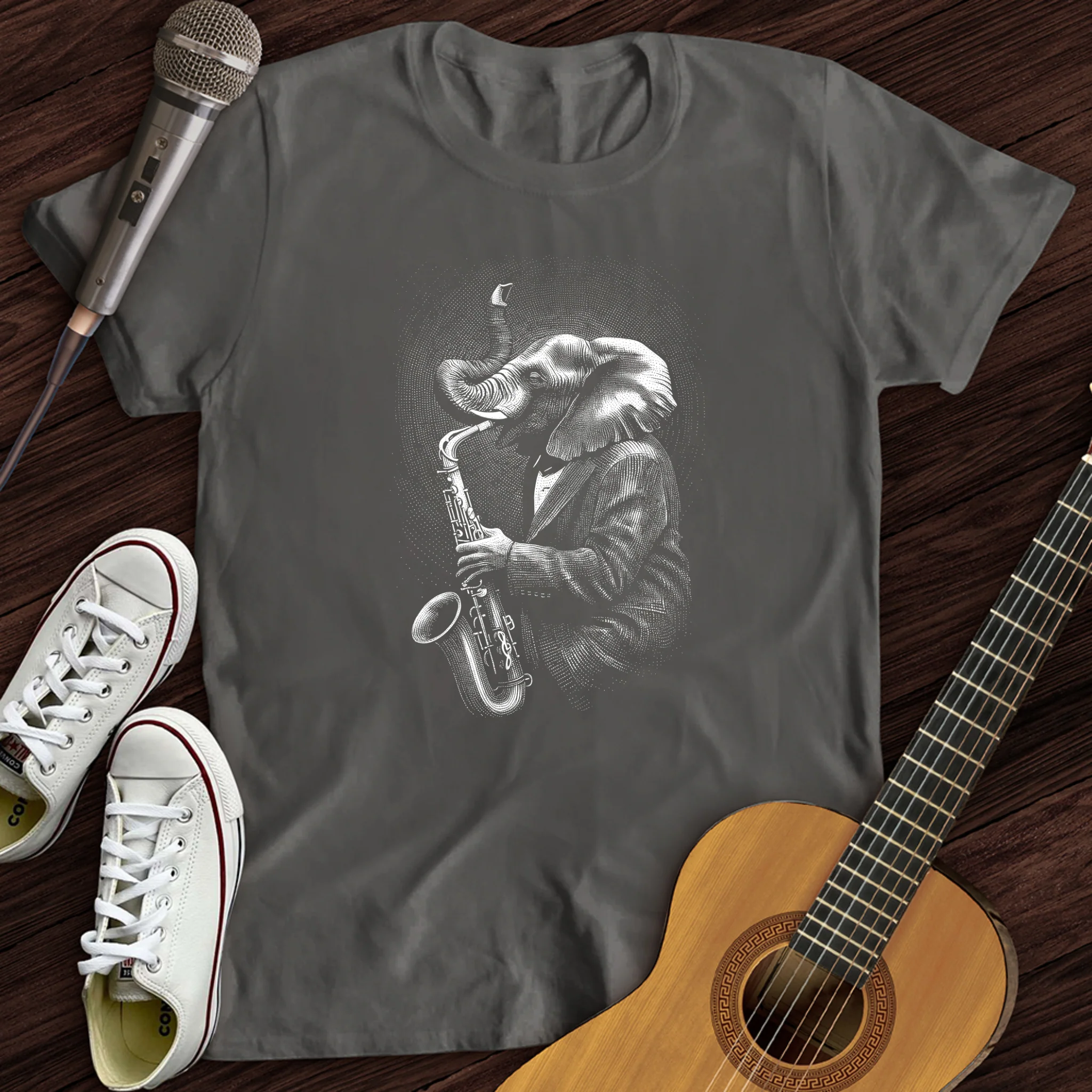 Elephant Saxophone T-Shirt