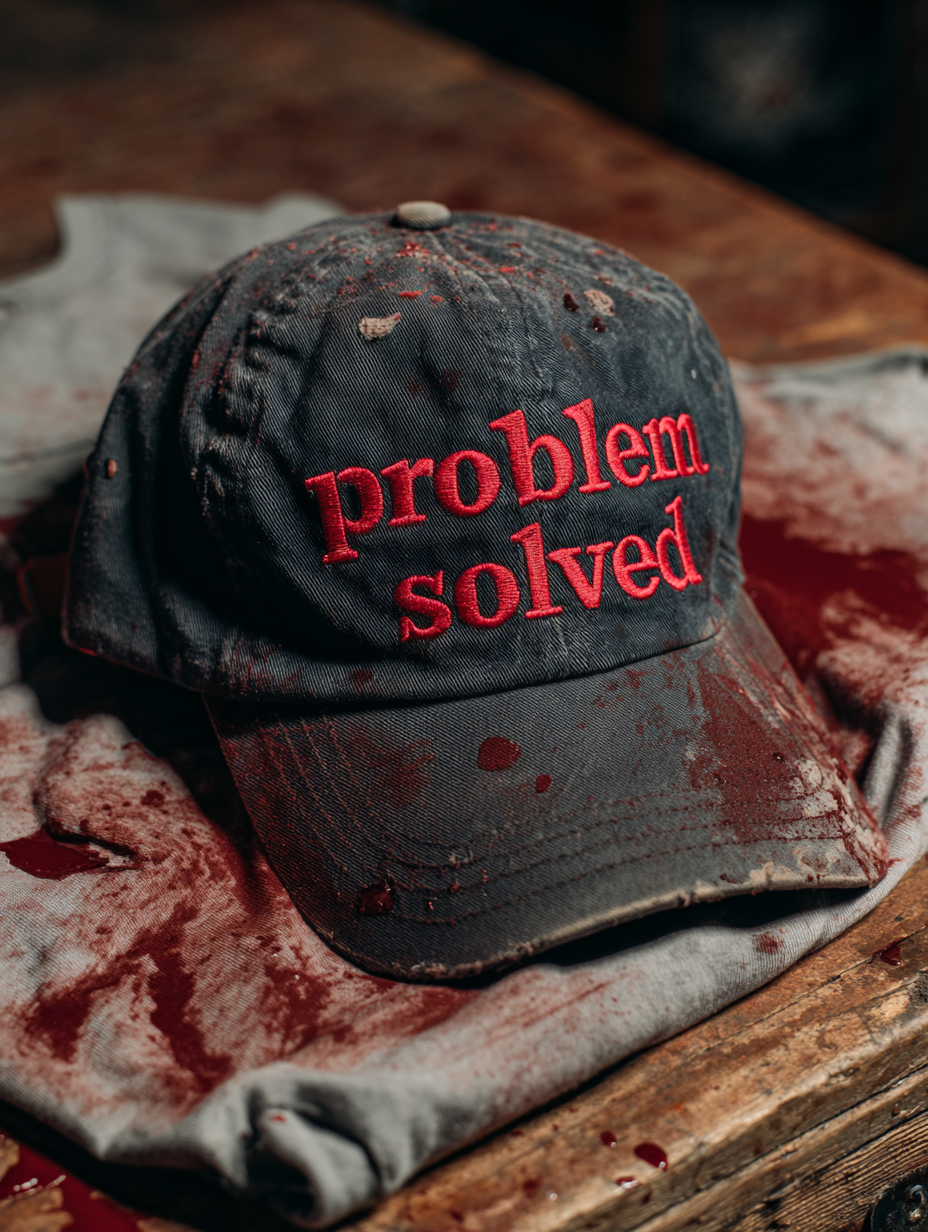 Problem Solved Embroidered Art Print Hats