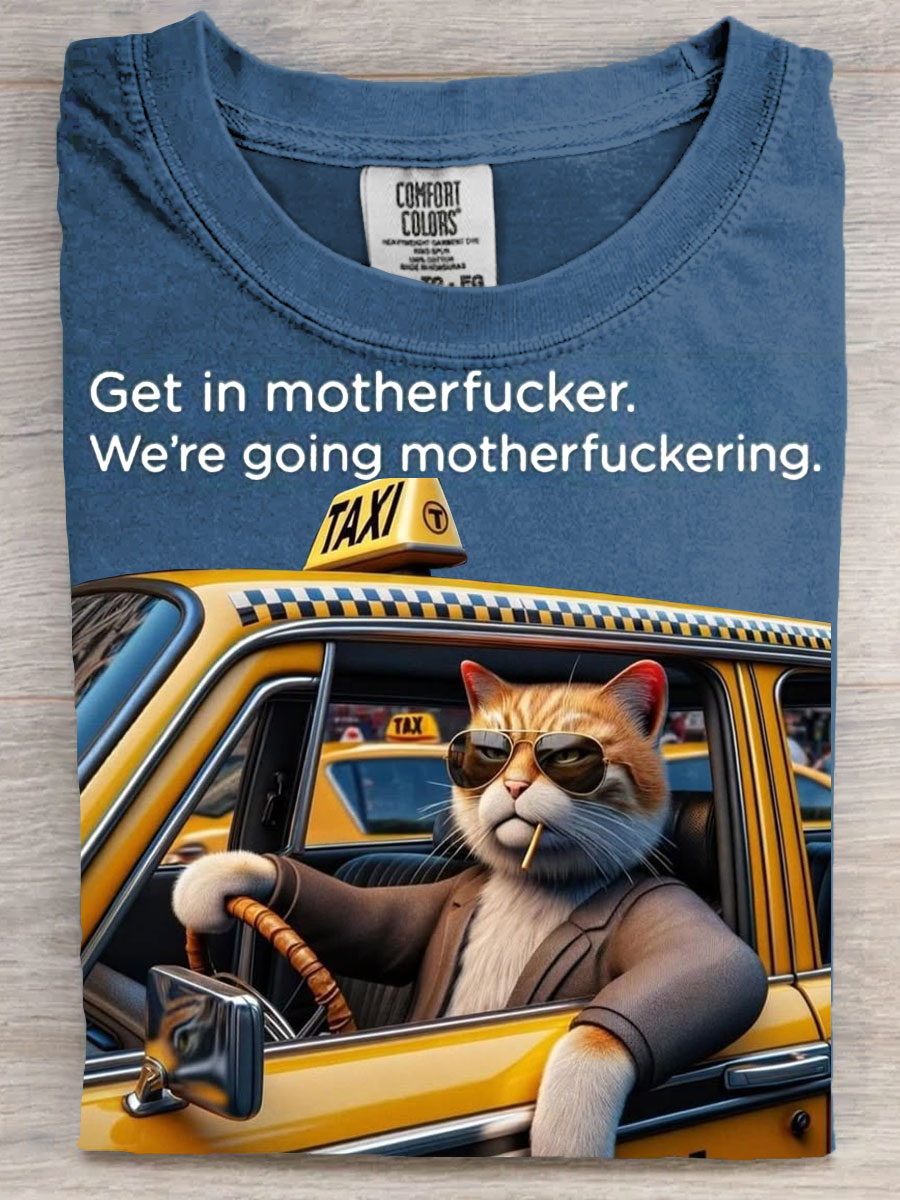 Funny Cat Art Print Casaul Short Sleeve T-shirt