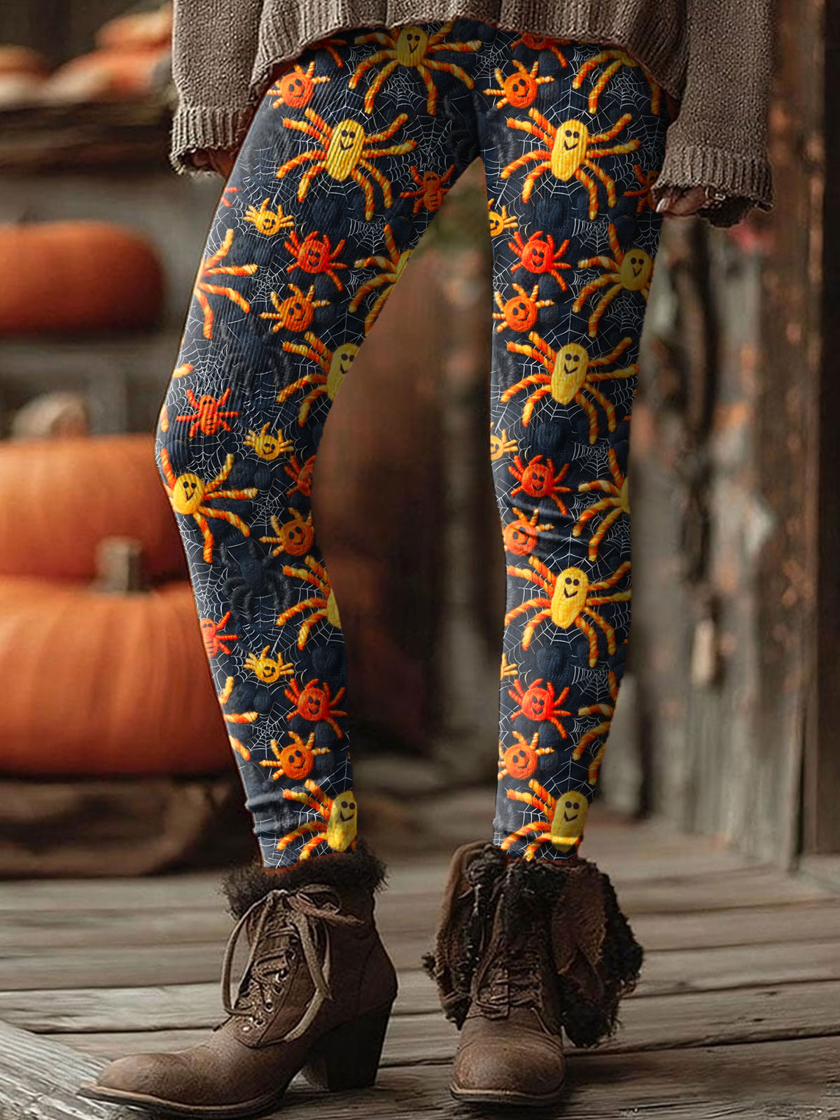 Funny Cute Halloween  Print Casual Leggings