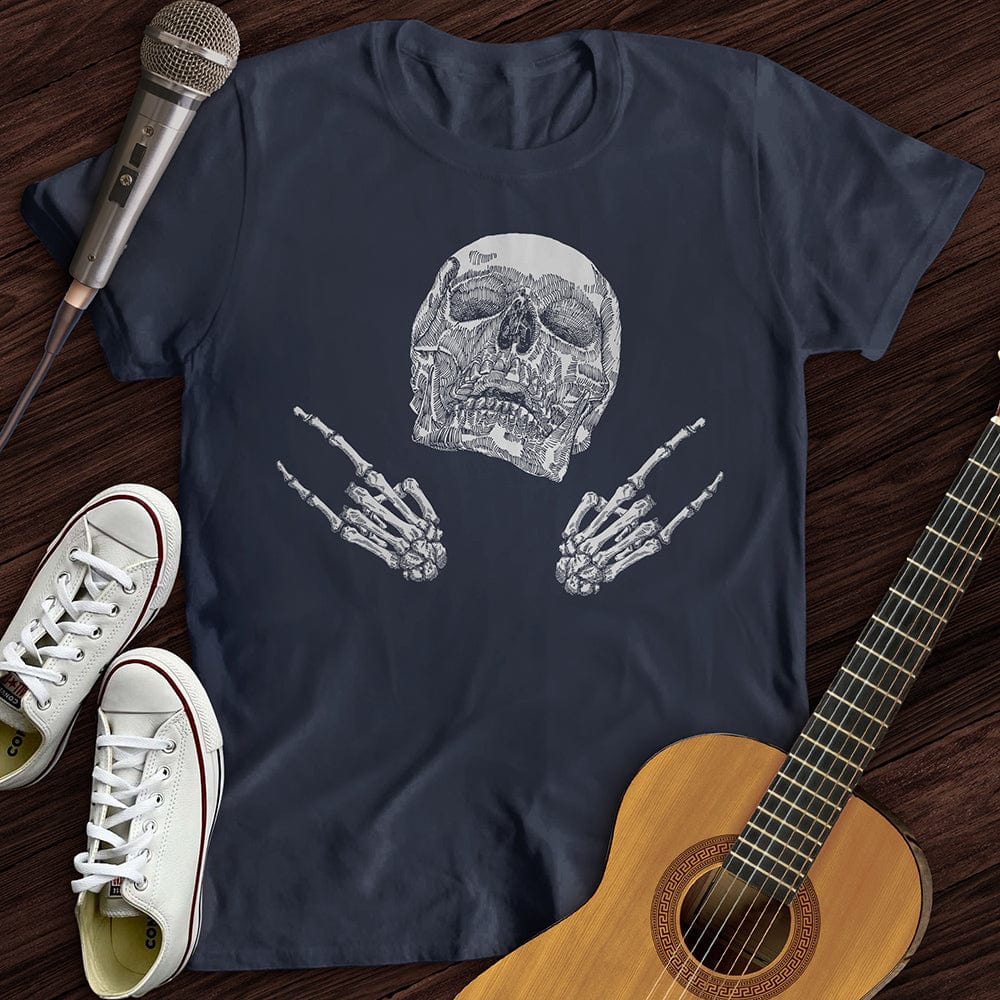 Skeleton Rock On T-Shirt