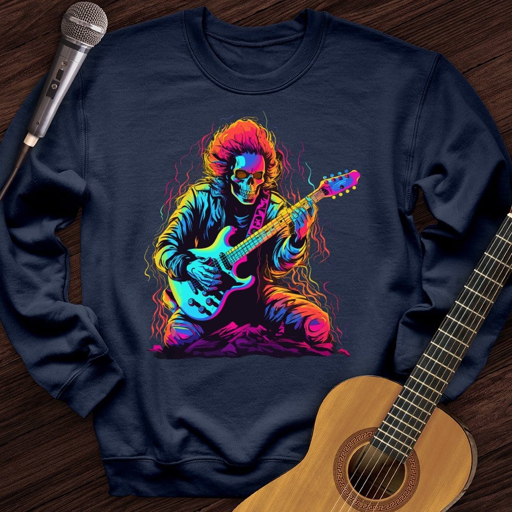 Pastel Skeleton Guitar Crewneck