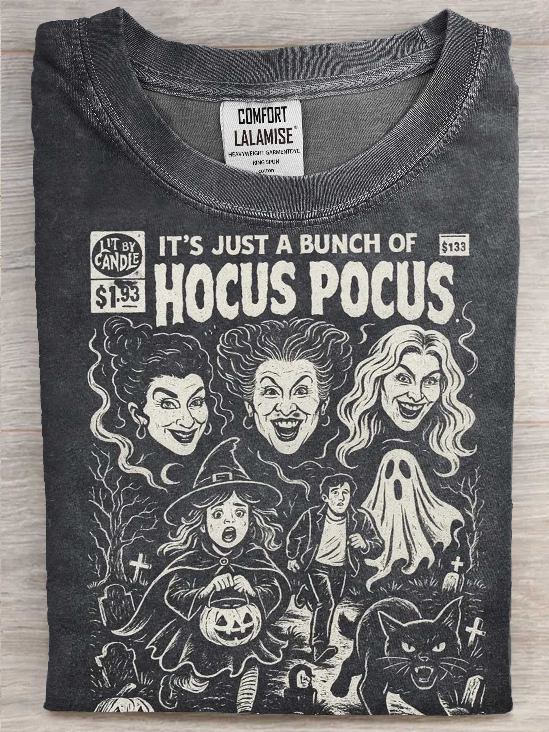 Vintage Halloween Art Print Causal Cotton Short Sleeve T-shirt