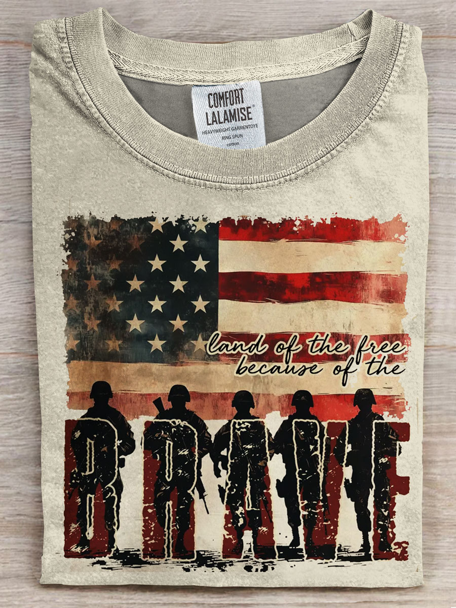 Independence Day Prints Casual T-shirt