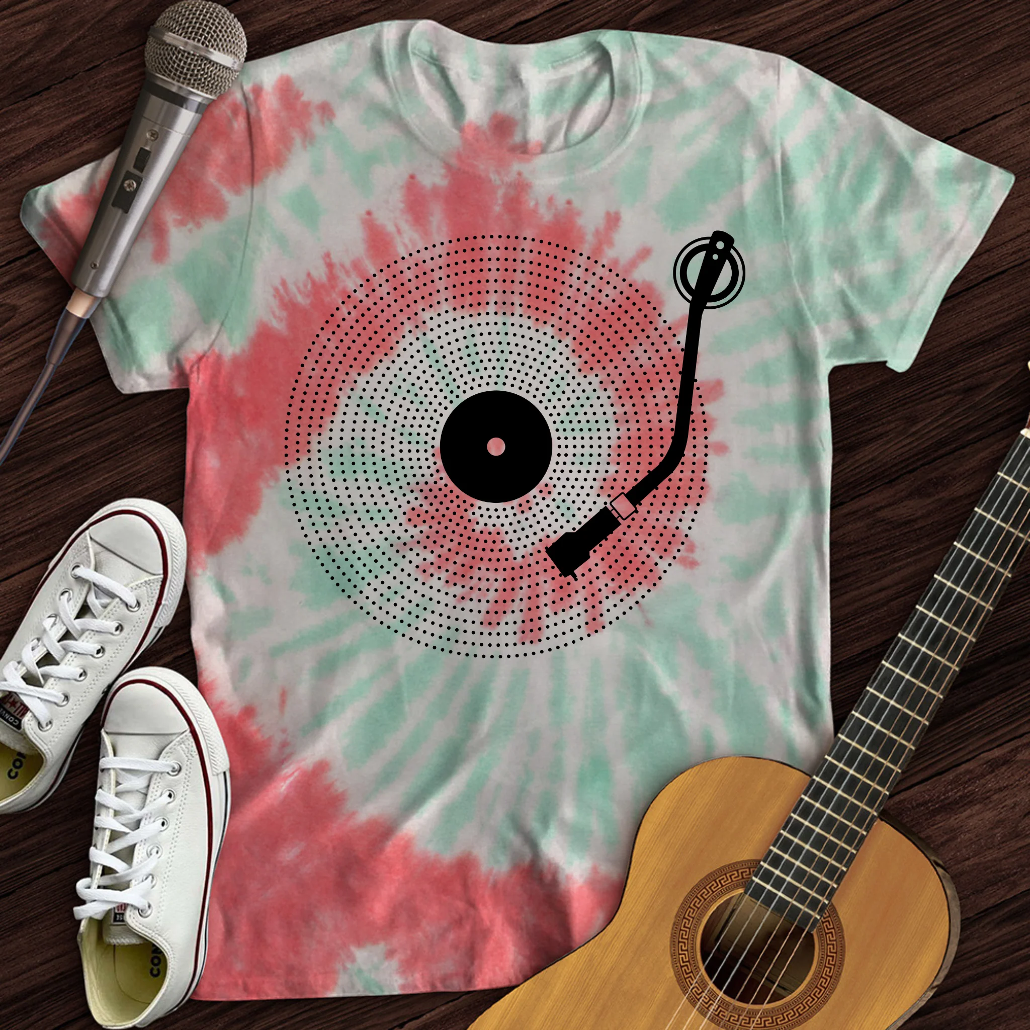 Simple Record Tie Dye T-Shirt